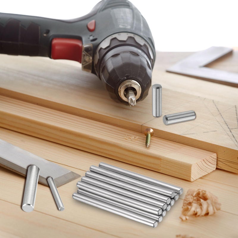 uxcell 100 Pcs 2mm x 6mm Dowel Pins Bearing Steel Cylindrical Dowel Pins Shelf Support Peg Pin Rod Fasten Elements Metal Shelf Pegs +/-0.02mm Diameter Tolerance, Silver Tone - Image 4